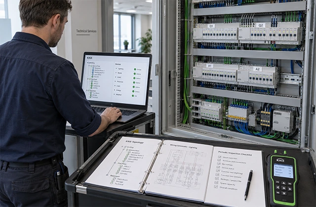 Serviser uz razvodni ormar s KNX opremom i projektnom dokumentacijom