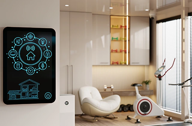 Zidni KNX termostat u modernom interijeru