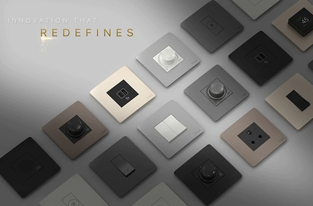 Schneider Electric push-buttons in various finishes – Redefined